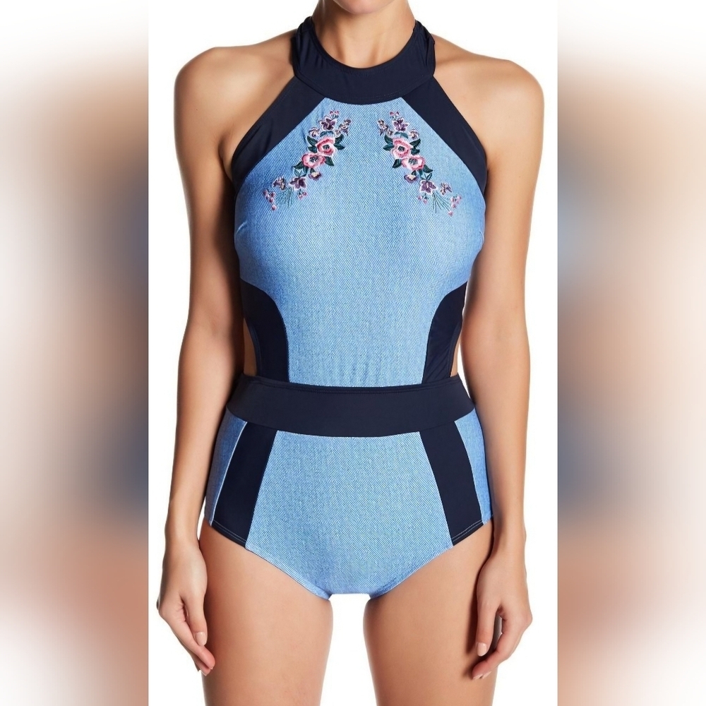 Marilyn Monroe One Piece Floral Swimsuit Women 1x - Nwt